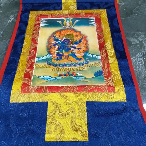 Tranh Thangka Ngài Kim Camg Phổ Ba_35x20cm